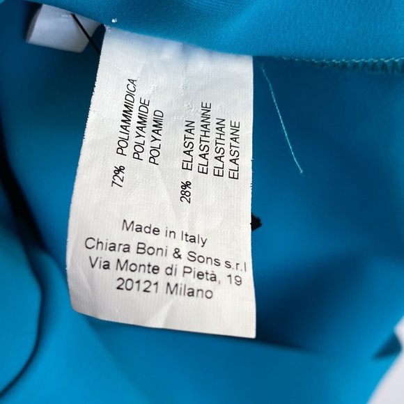 CHIARA BONI V-Neck Knee-Length Dress Size: Small Sz 42 - Picture 15 of 16